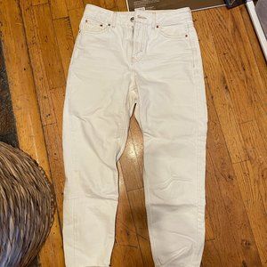 Lovely TOPSHOP white Canvas Jeans